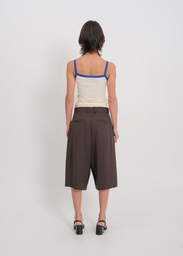 Saige Tailored Short / Chocolate