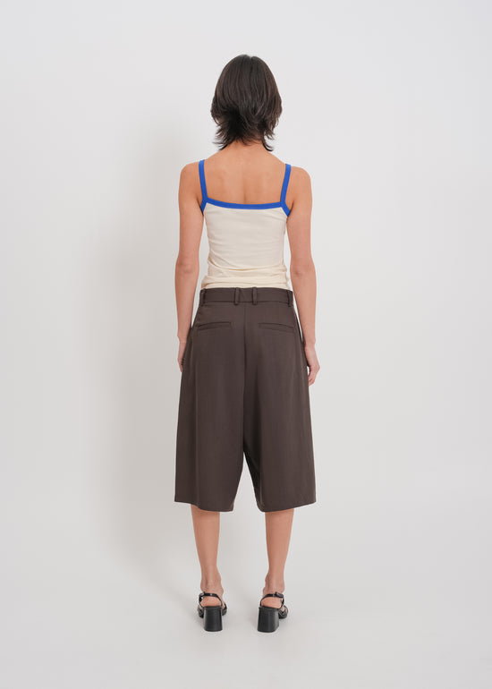 Saige Tailored Short / Chocolate