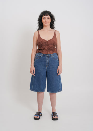 Nadia Denim Short / Medium Indigo