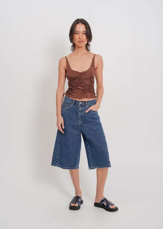 Nadia Denim Short / Medium Indigo