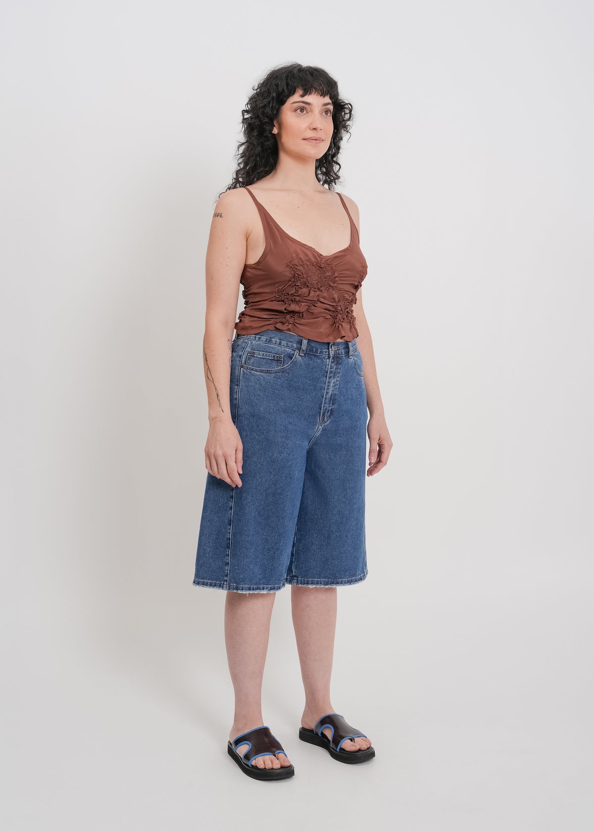Nadia Denim Short / Medium Indigo - 
Medium Indigo (image 7)