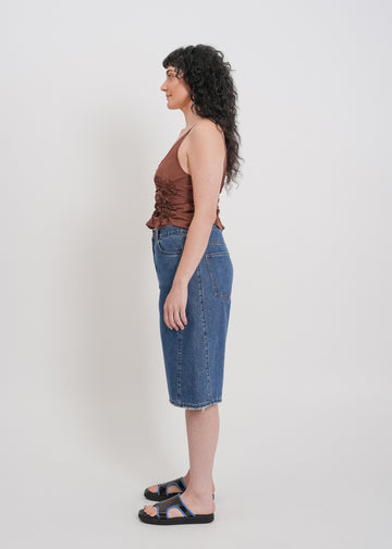 Nadia Denim Short / Medium Indigo