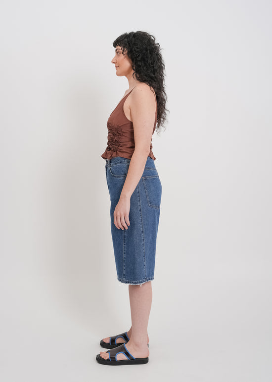 Nadia Denim Short / Medium Indigo