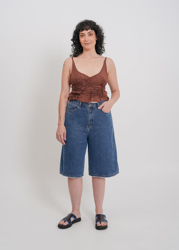 Nadia Denim Short / Medium Indigo
