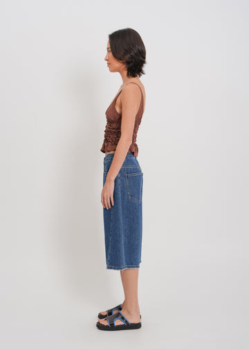 Nadia Denim Short / Medium Indigo