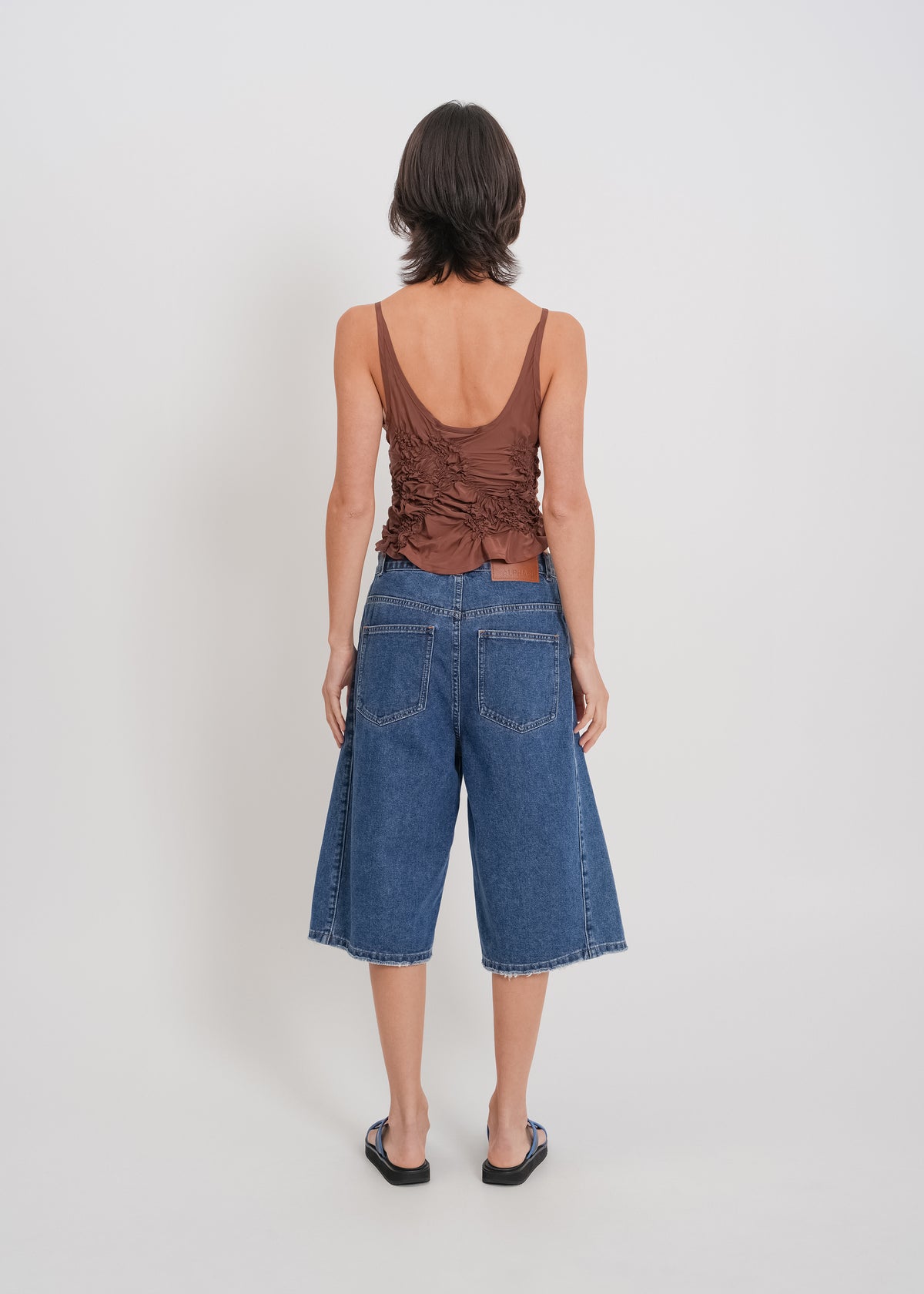 Nadia Denim Short / Medium Indigo - 
Medium Indigo (image 4)