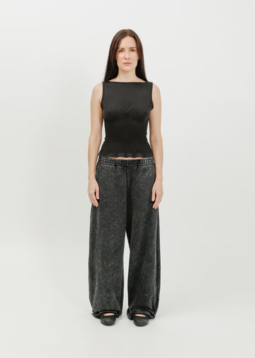 Evanna Track Pant / Washed Black