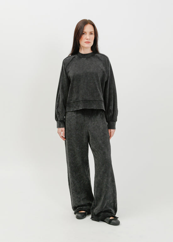 Evanna Track Pant / Washed Black