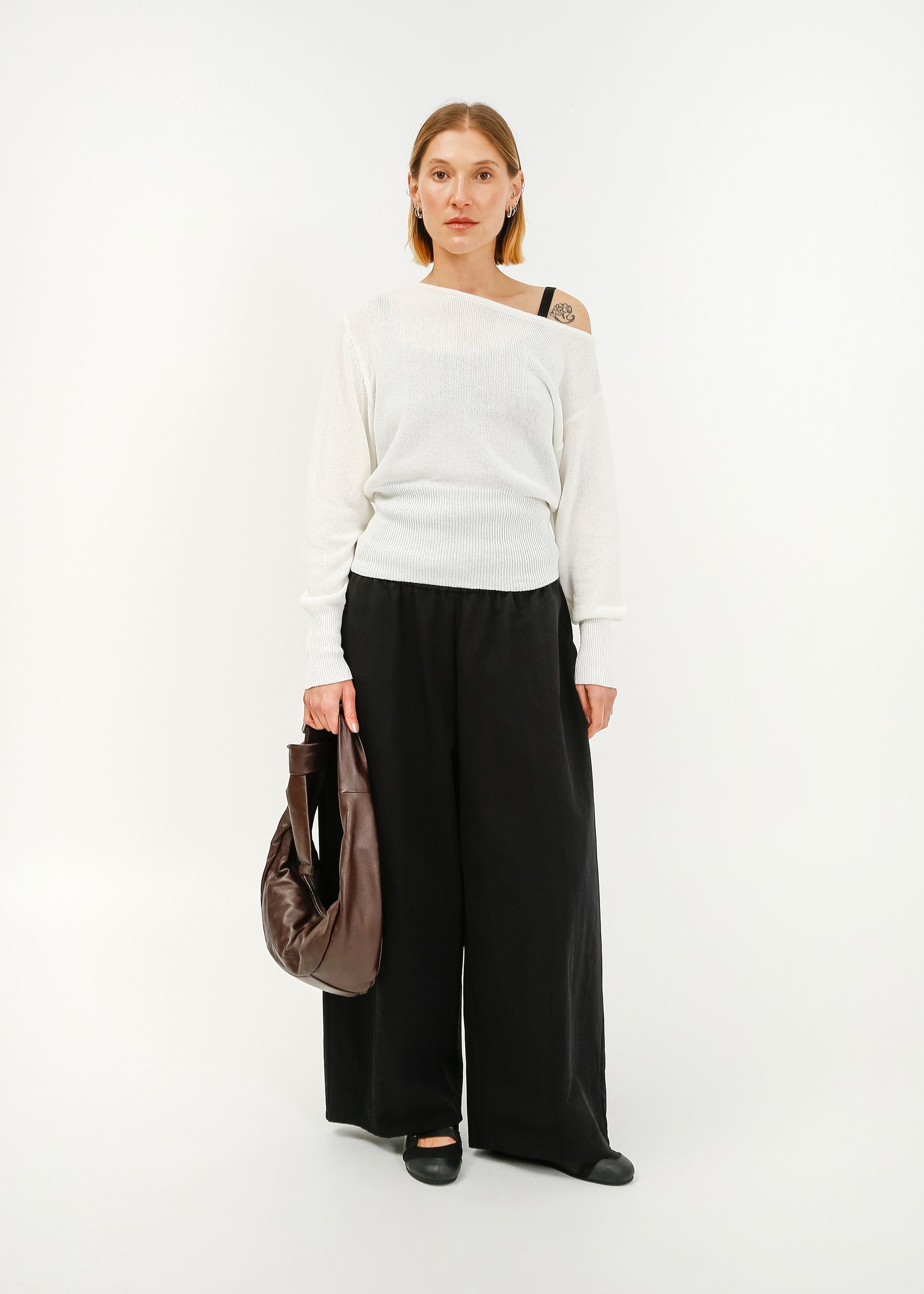 Adonis Knit Sweat / Cream - 
Cream (image 1)