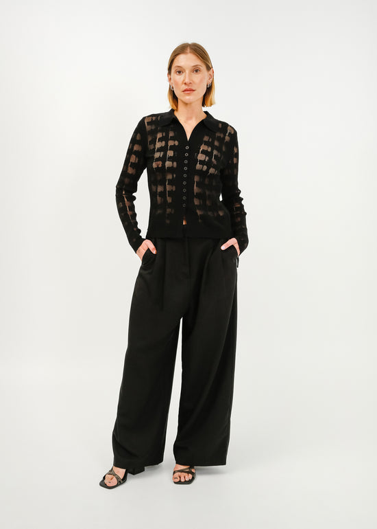 Dune Knit Cardi / Black