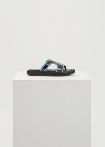 Fable Slide / Burnt Maroon-Blue