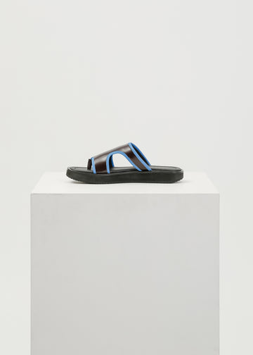 Fable Slide / Burnt Maroon-Blue