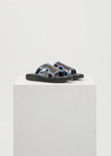 Fable Slide / Burnt Maroon-Blue