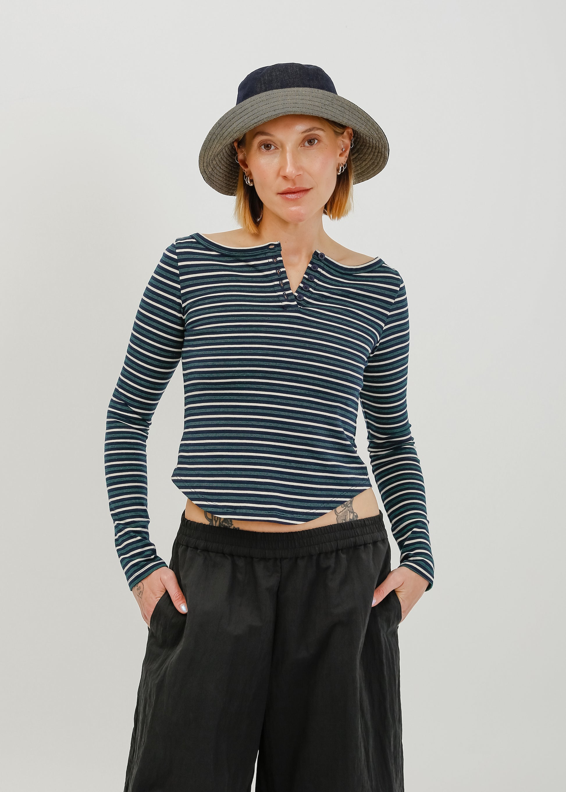 Lumi Hat / Tan-Dark Indigo - 
Tan Dark Indigo (image 5)