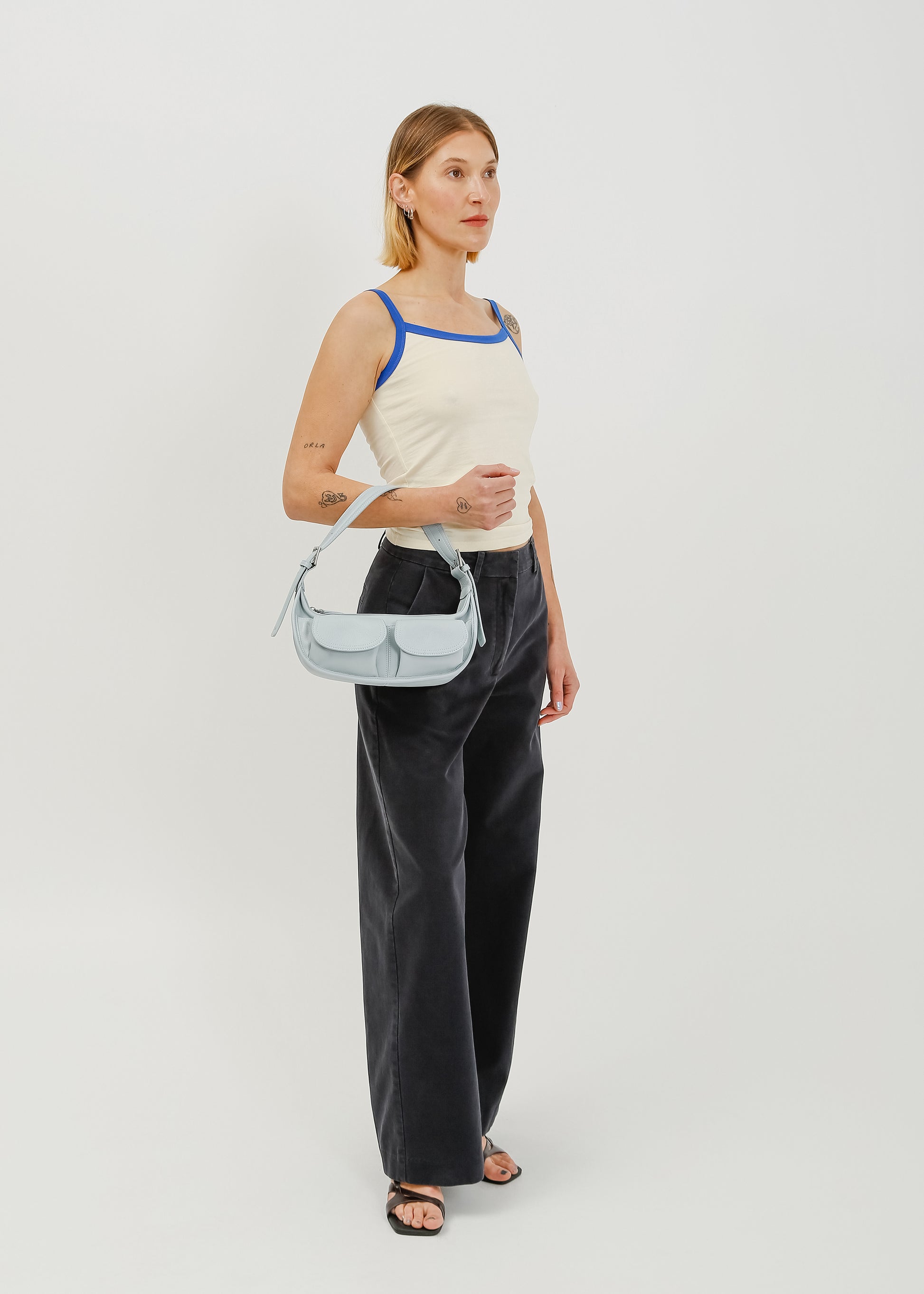 Nyx Leather Bag / Baby Blue - 
Baby Blue (image 5)