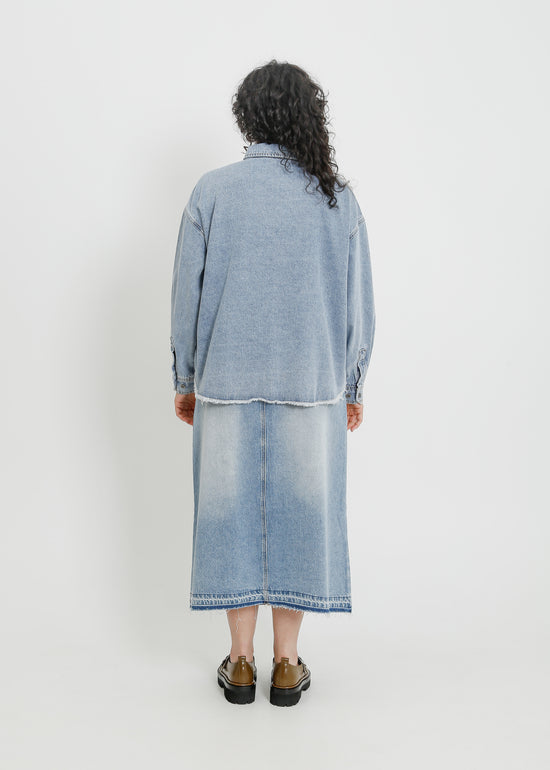 ENNIS DENIM OVERSHIRT / LIGHT INDIGO