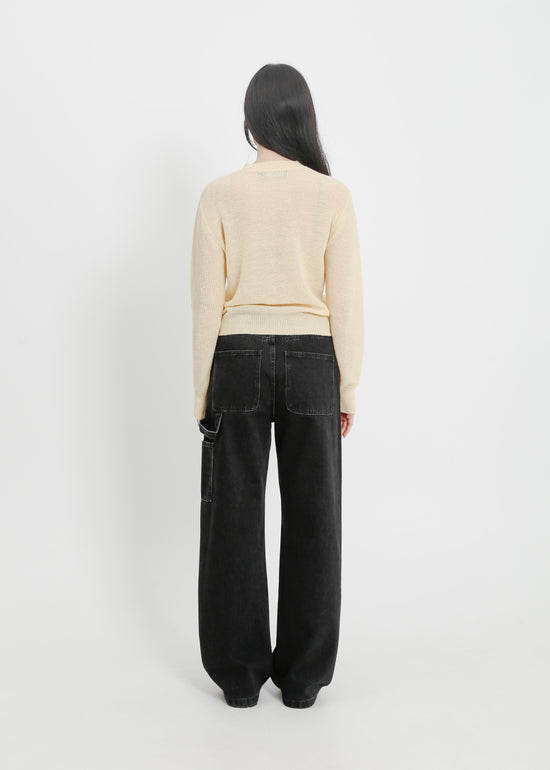 MAINE KNIT TOP / BEIGE