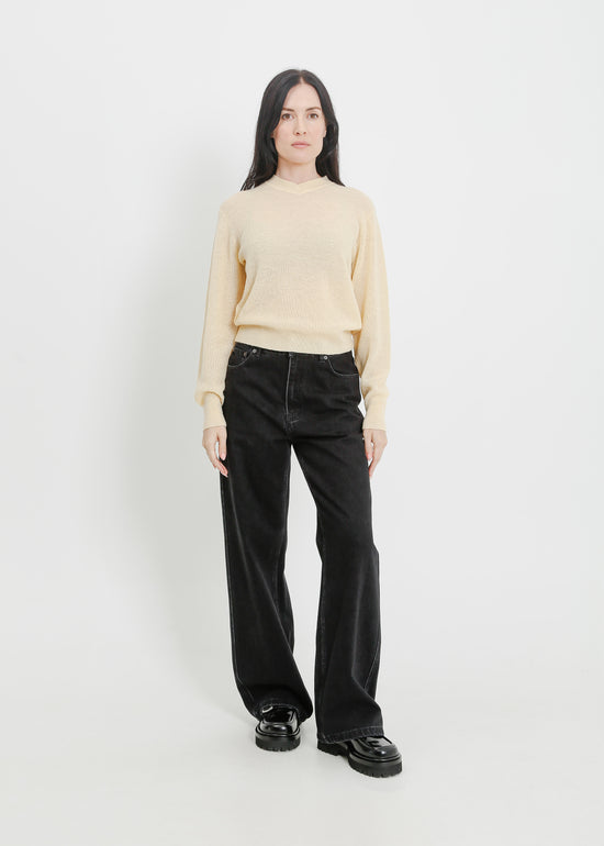 MAINE KNIT TOP / BEIGE
