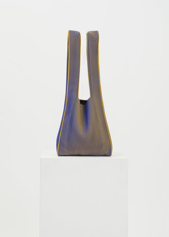 Bay Knit Tote / Cobalt-Gold
