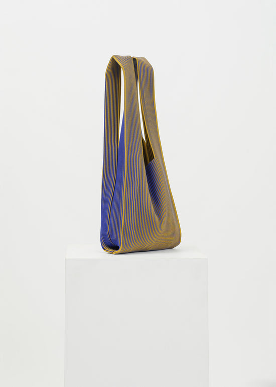 Bay Knit Tote / Cobalt-Gold