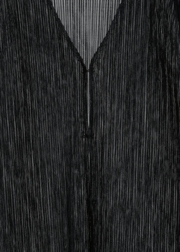ENZO PLEAT CARDI / BLACK