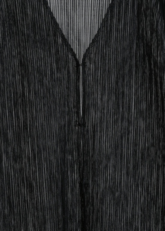 ENZO PLEAT CARDI / BLACK