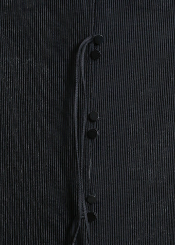 ORLANDO PLEAT SHIRT / BLACK