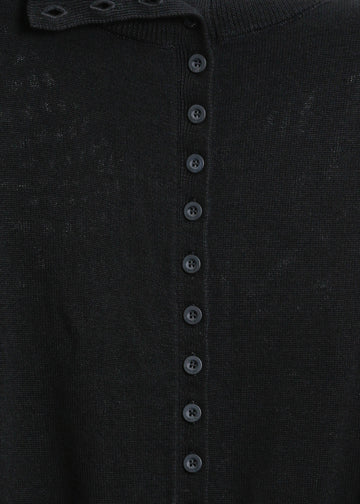 VALETTA KNIT CARDI / BLACK