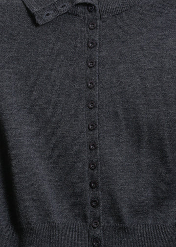 VALETTA KNIT CARDI / CHARCOAL