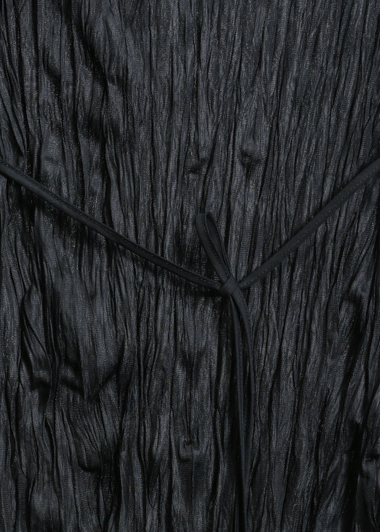 ROONEY PLEAT DRESS / BLACK