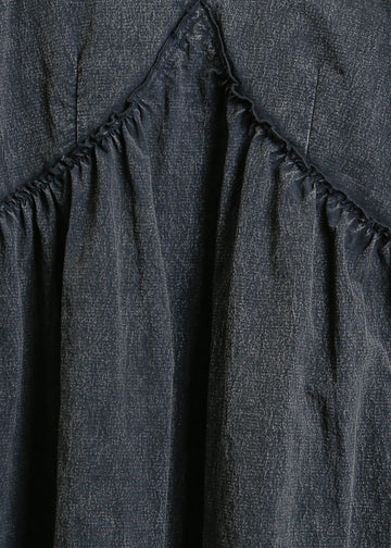Roy Pinafore Dress / Washed Charcoal