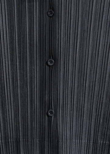 SHANNON PLEAT SHIRT / BLACK