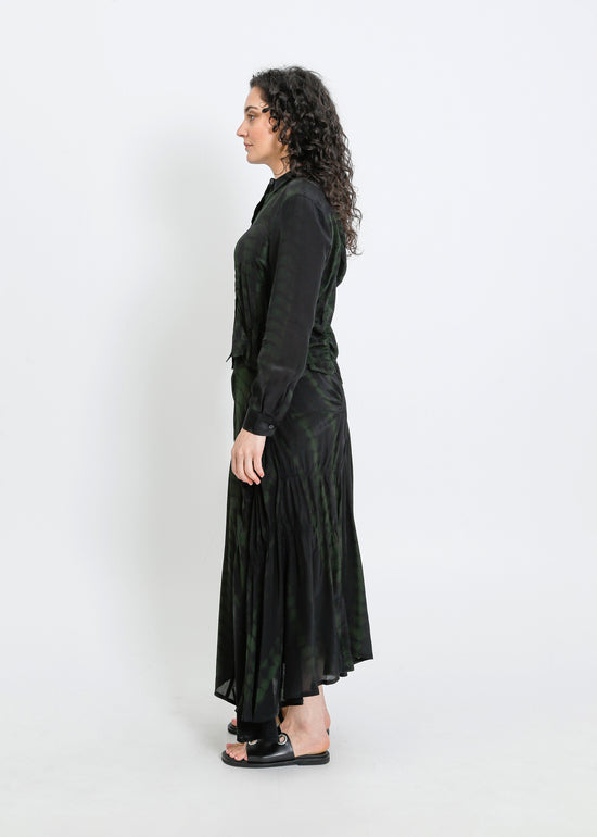 RAVEN SKIRT / BLACK-GREEN