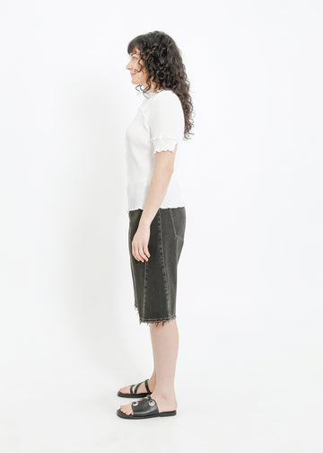 WALKER PLEAT TOP / WHITE