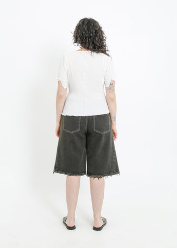 WALKER PLEAT TOP / WHITE