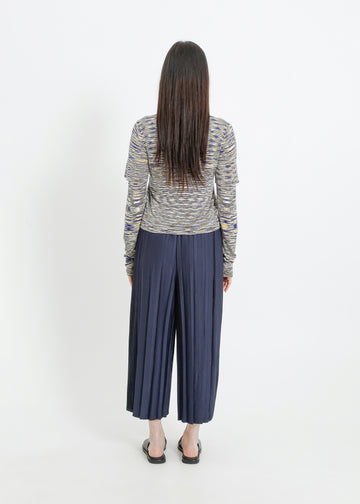 FIORA PLEAT CULOTTE / NAVY