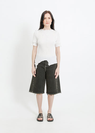 WALKER PLEAT TOP / WHITE