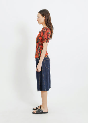 WALKER PLEAT TOP / PEONY PARADE