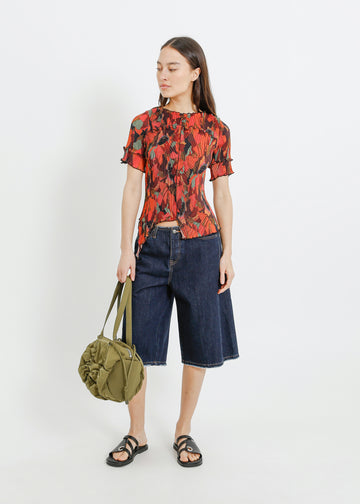WALKER PLEAT TOP / PEONY PARADE