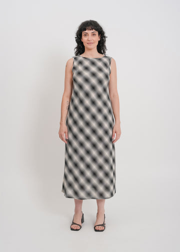Dee Dress / White-Black