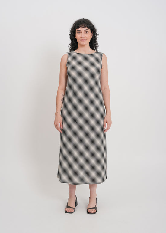 Dee Dress / White-Black