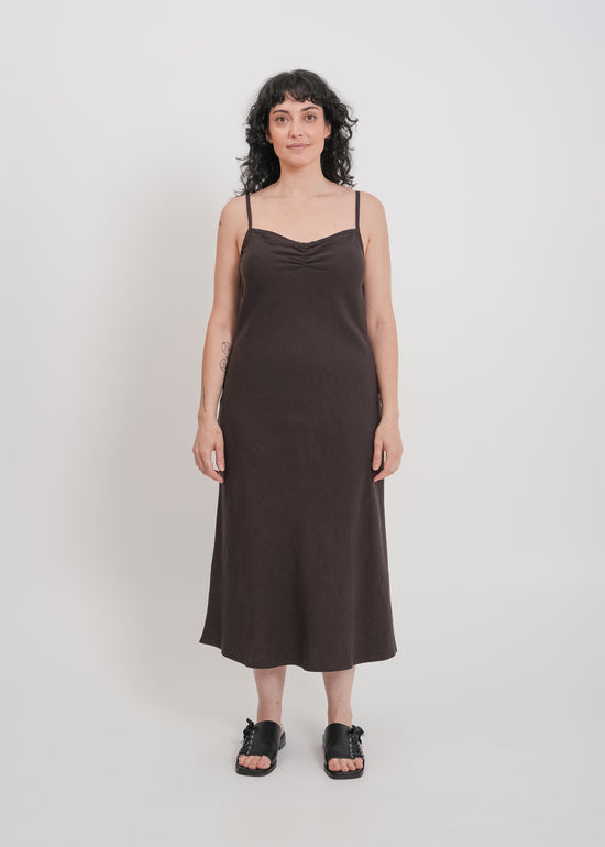 Helena Dress / Dark Chocolate