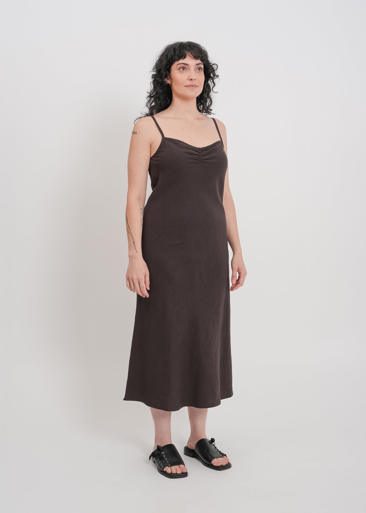 Helena Dress / Dark Chocolate - 
Dark Chocolate (image 8)