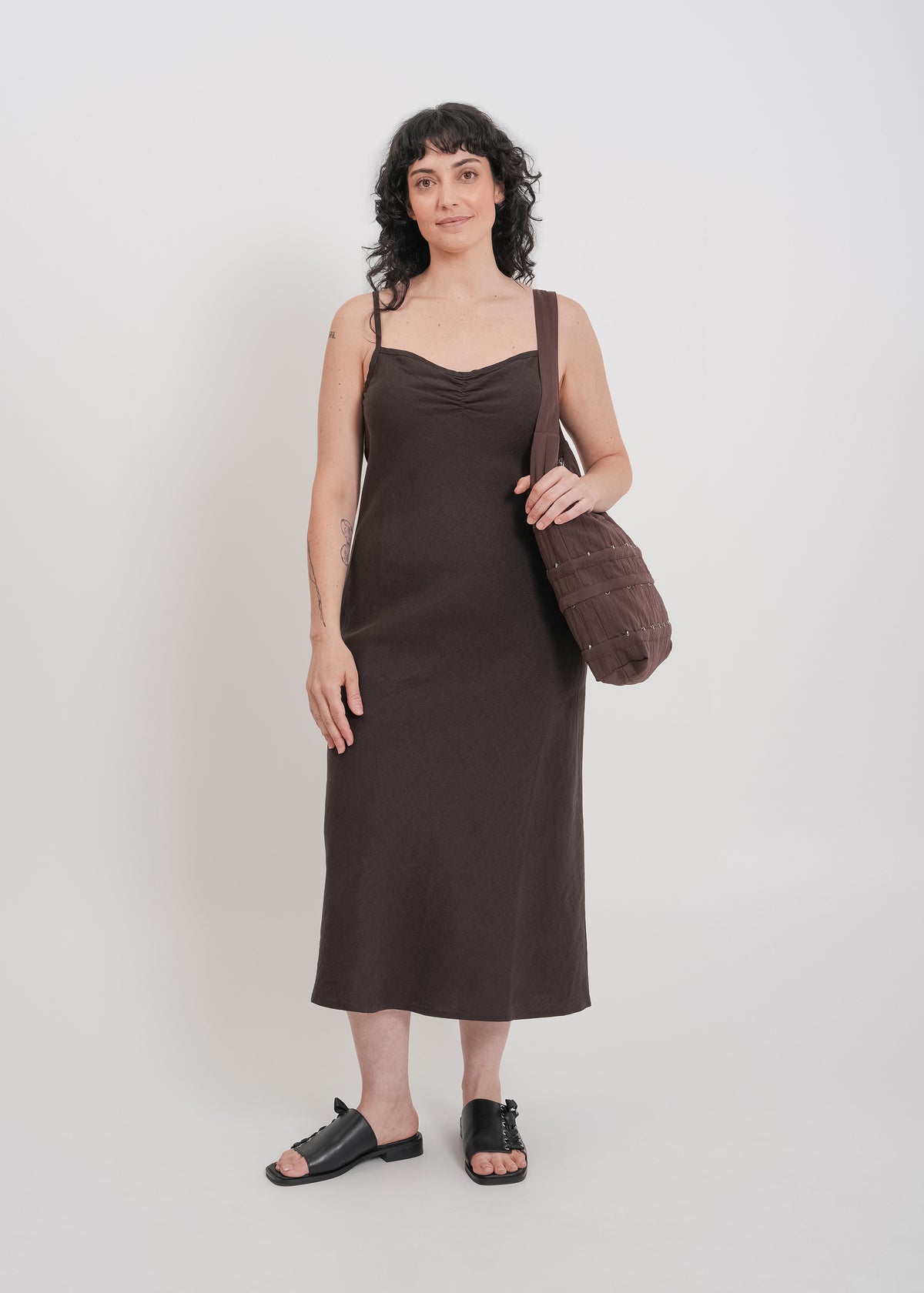Helena Dress / Dark Chocolate - 
Dark Chocolate (image 11)