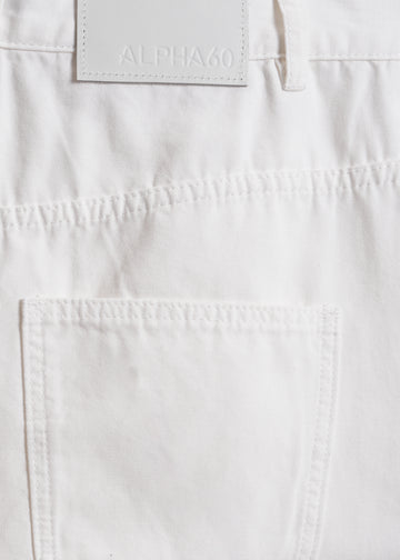 Sullivan Denim Short / White