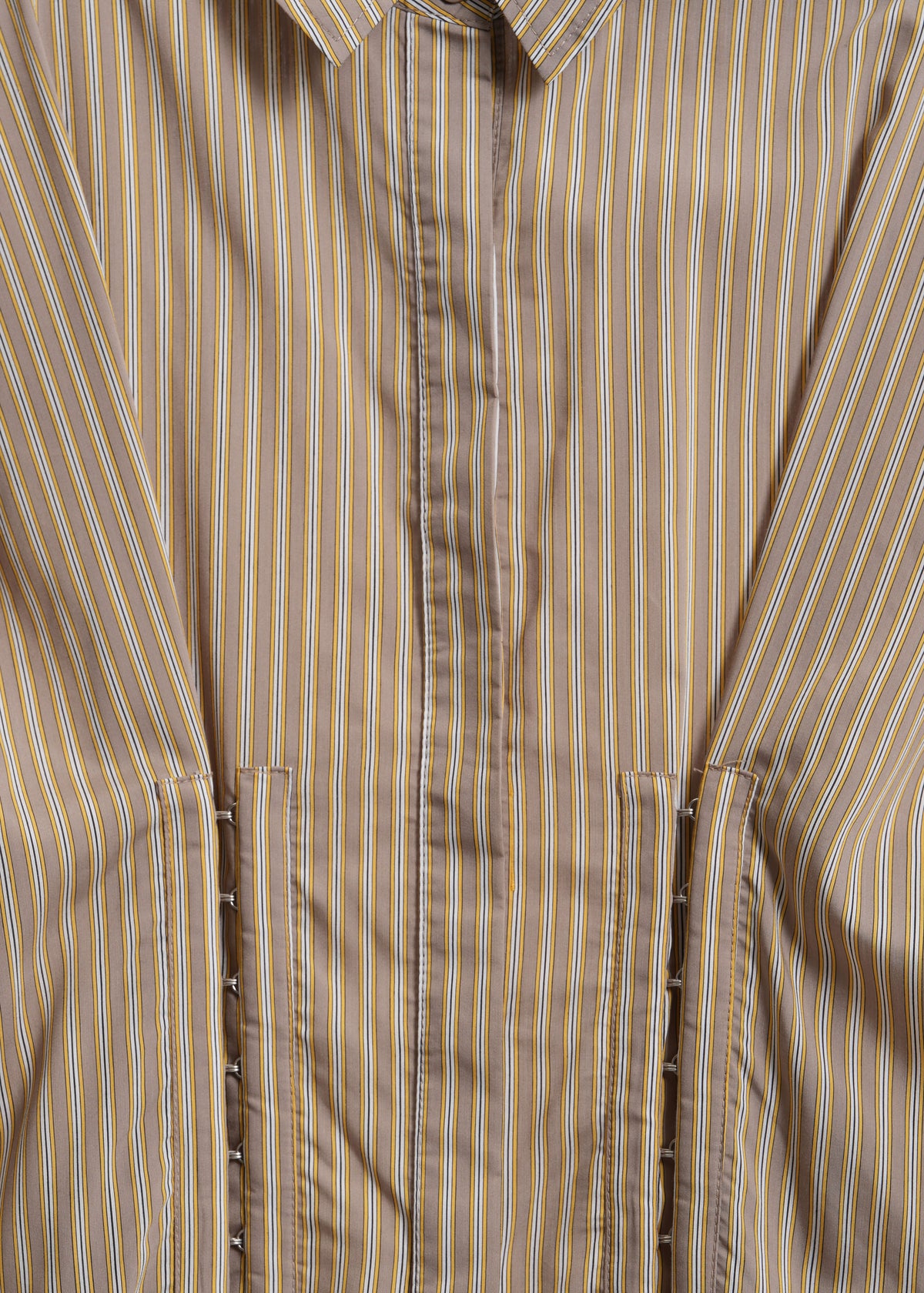 Verity Shirt Dress / Mocha-Yellow-White-Black - 
Mocha Yellow White Black (image 11)