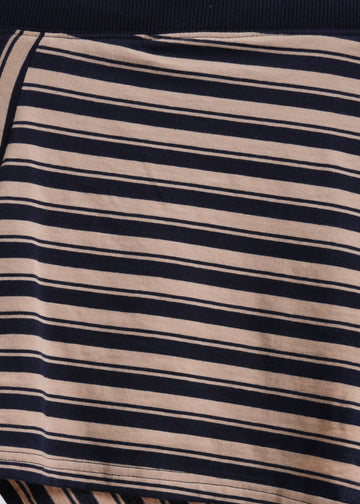 Amber Strapless Top / Beige-Navy