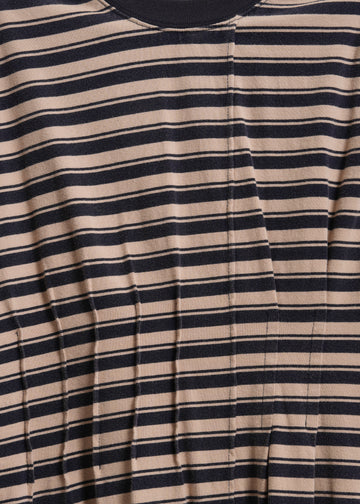 Mariette Tee Dress / Beige-Navy