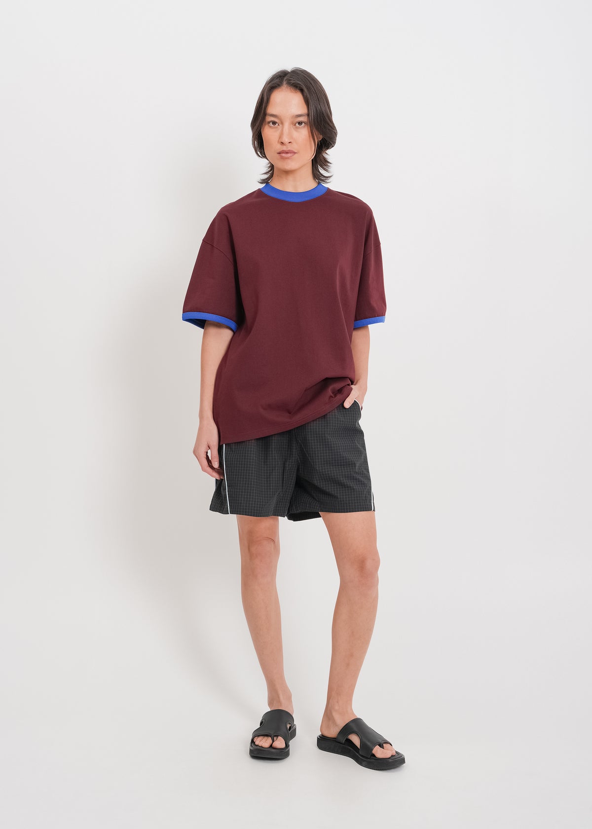 Maxwell Tee / Burnt Maroon-Blue - 
Burnt Maroon Blue (image 5)