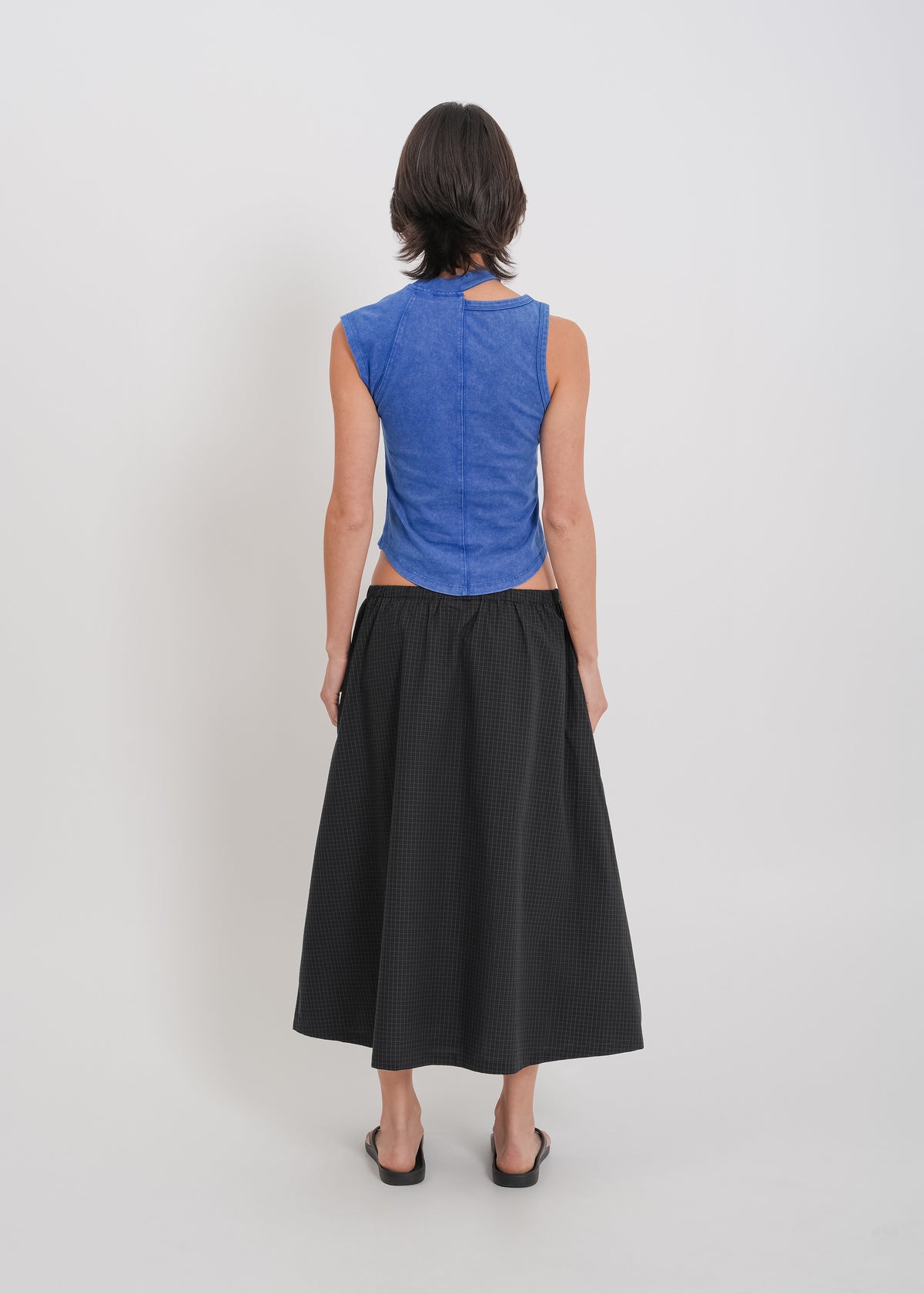Irene Asymmetrical Tank / Washed Blue - 
Washed Blue (image 4)